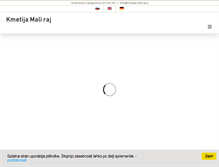 Tablet Screenshot of kmetija-mali-raj.si